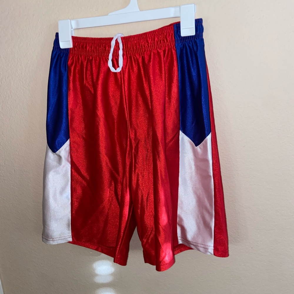 Wrestling street wear stretch shorts striped athletic fitness outdoor bottoms